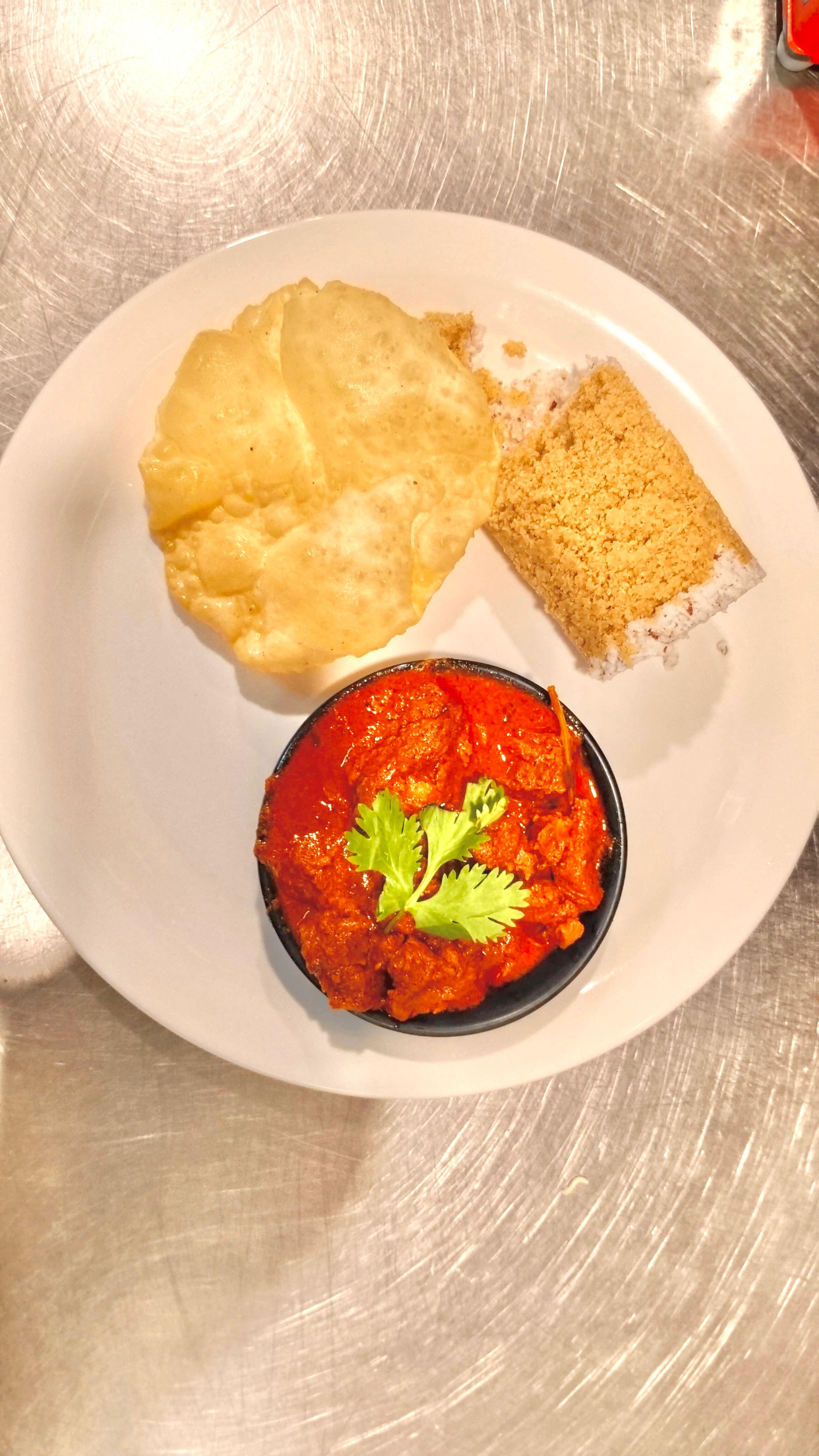 Wheat Puttu with Beef Roast